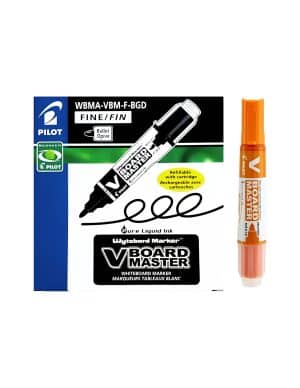 Marcador - Pizarra - Recargable - Pilot - V-Board Master - Naranja - Punta Redonda - Caja de 12 Unidades