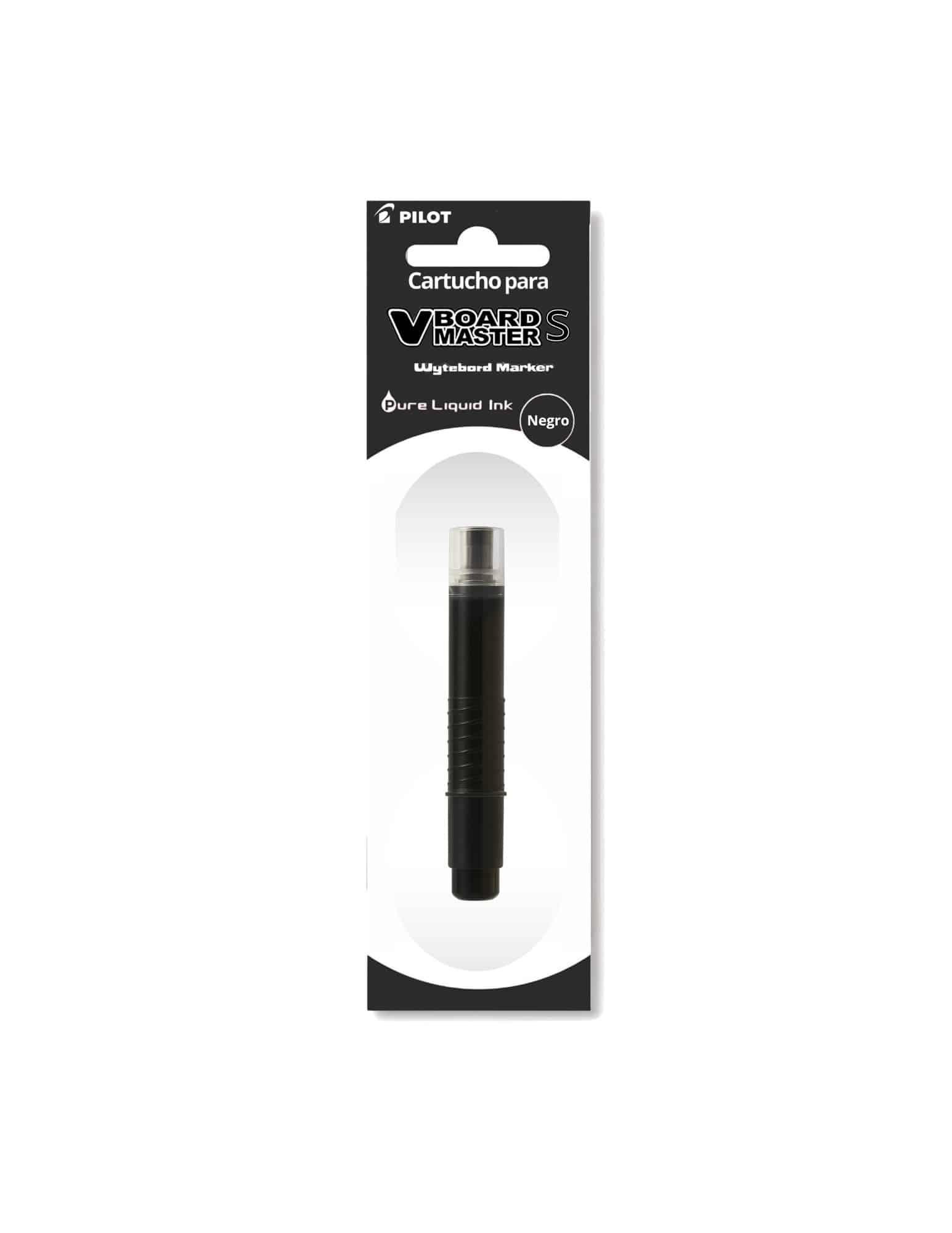 Cartucho - Marcador Recargable - Punta Ultra Fina - Pilot - V-Board Master - 2.4 ml - Negro - 1 Unidad