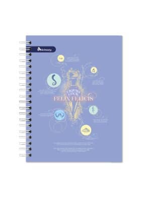 Cuaderno Doble Anillo - Pasta Dura - Universitario - Harry Potter - 100 Hojas - Lineas - No 08 - Felix Felicis - 1 Unidad