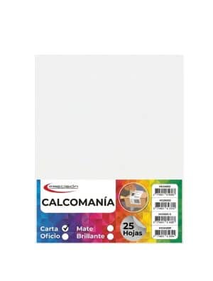 Hoja Adhesiva - Precision - Tamaño Carta - Para impresión - Blanco Matte - 25 Hojas - 1 Unidad