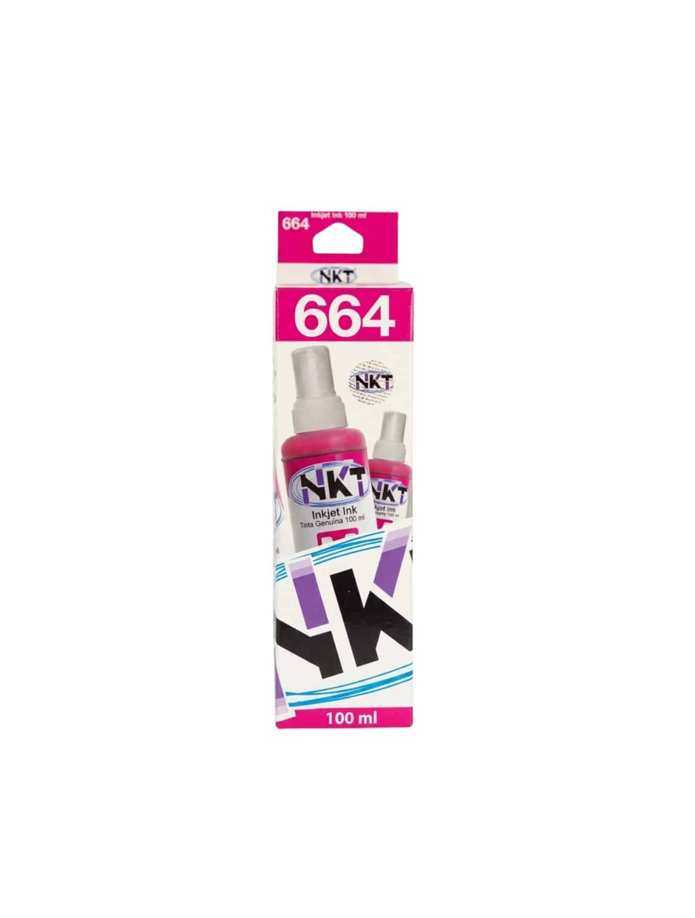 Tinta Para Impresora - NKT - Epson - Serie 664 - Magenta - Botella - 100 ML - 1 Unidad