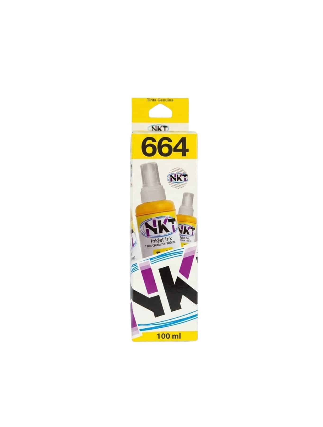 Tinta Para Impresora - NKT - Epson - Serie 664 - Amarillo - Botella - 100 ML - 1 Unidad