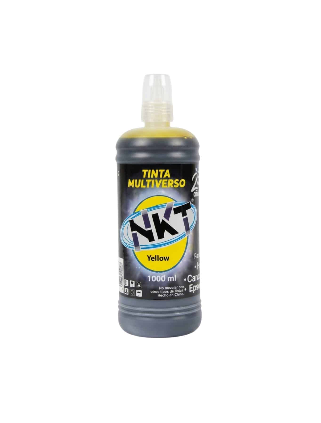 Tinta Para Impresora - NKT - Universal - Amarillo - Botella - 1,000 ML - 1 Unidad