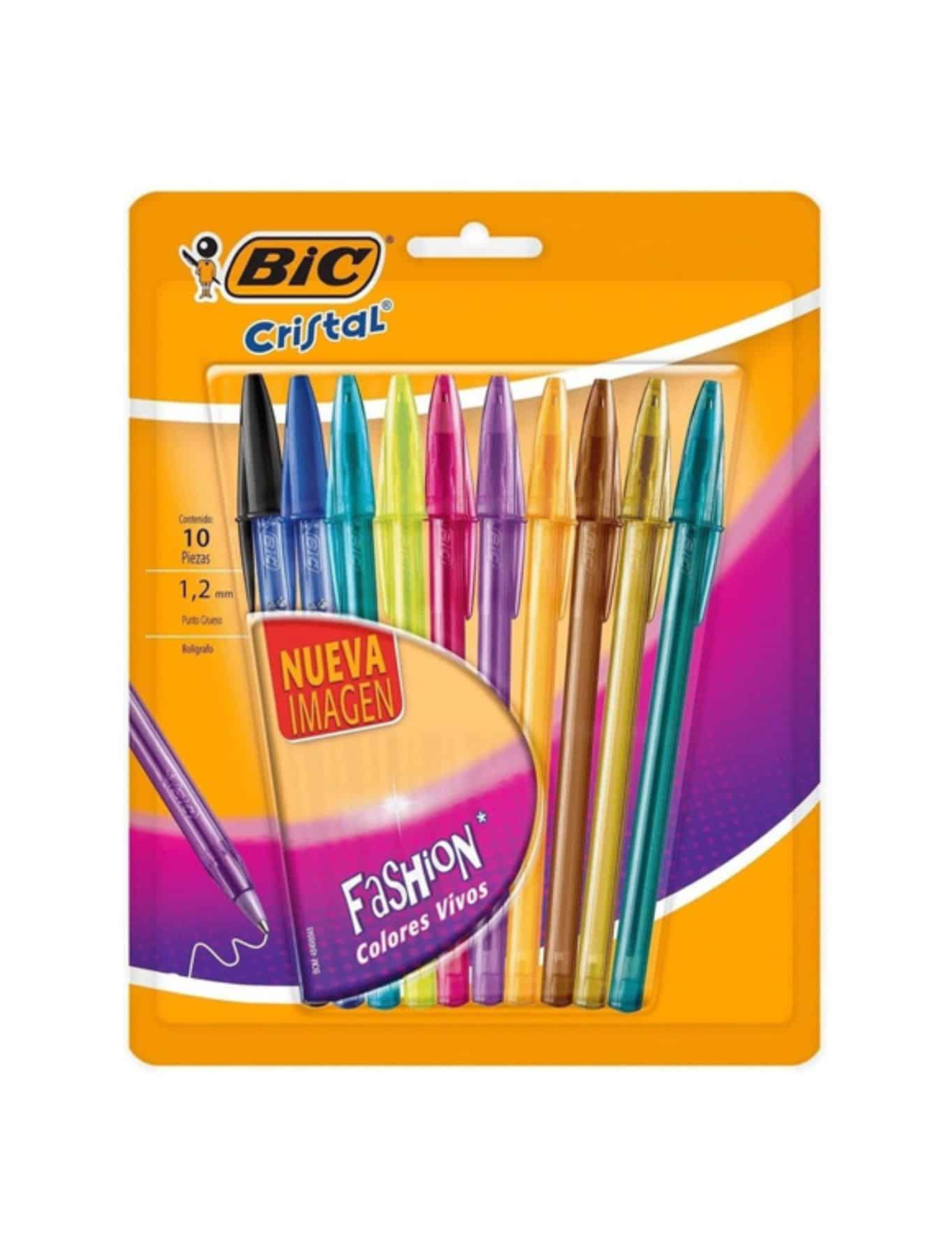 Lapiceros - Bic - Fashion - 10 Colores - 1.0 Milimetros - 1 Unidad