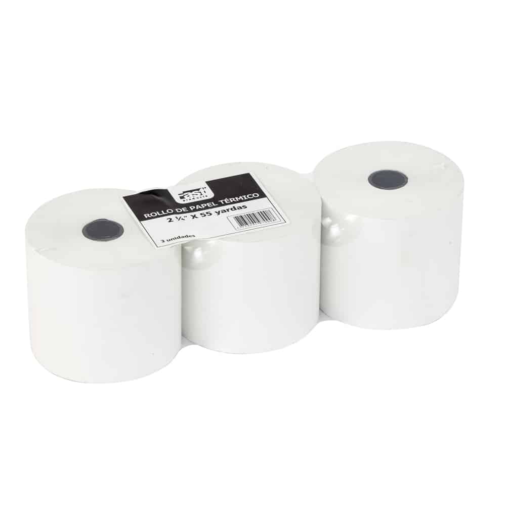 Rollo Papel - Termico - Fast - 2 1/4 In - 55 Yardas - 3 Unidades