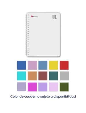 Cuaderno Doble Anillo-Pasta Semidura-Universitario-Arimany U-Lineas-Color de Portada Varía-100 Hojas-1 Unidad